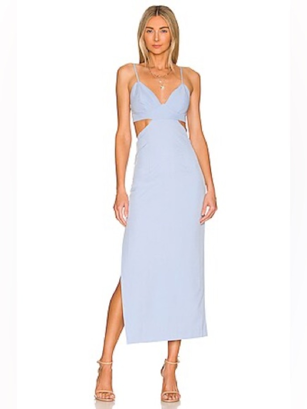 BARDOT Cut Out Slit Midi Dress